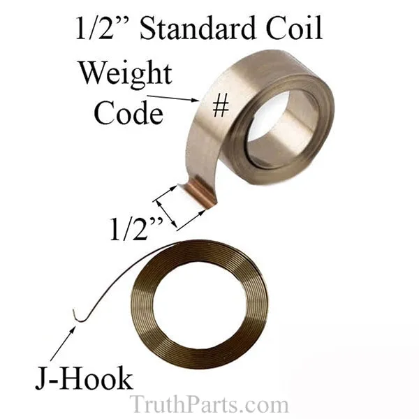 1/2 in. Constant Force Balance Coil Spring D #6 Pound