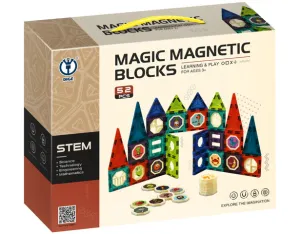 52-piece Magnetic Tiles by STEM