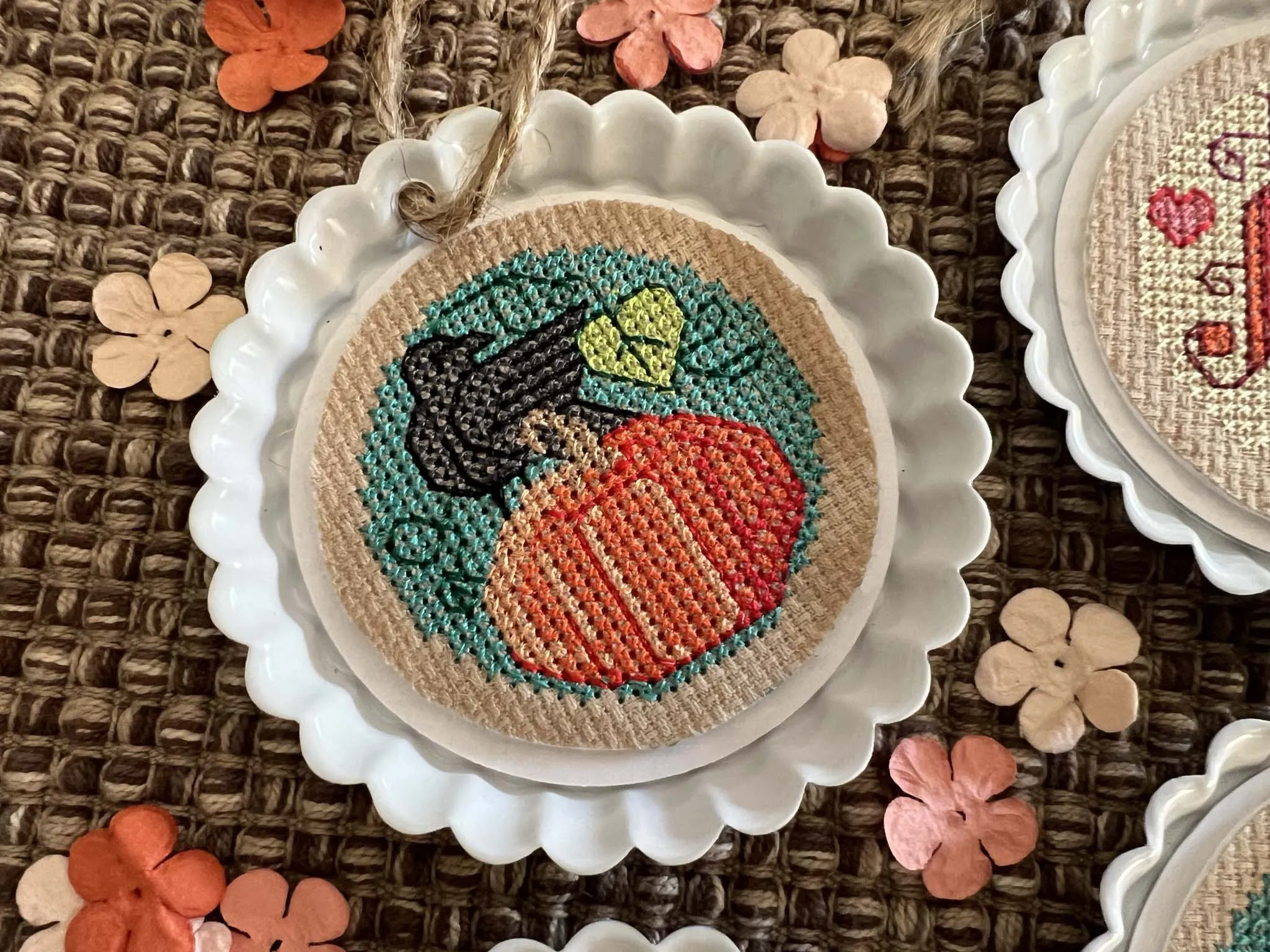 A Taste of Fall Cross Stitch in the Round