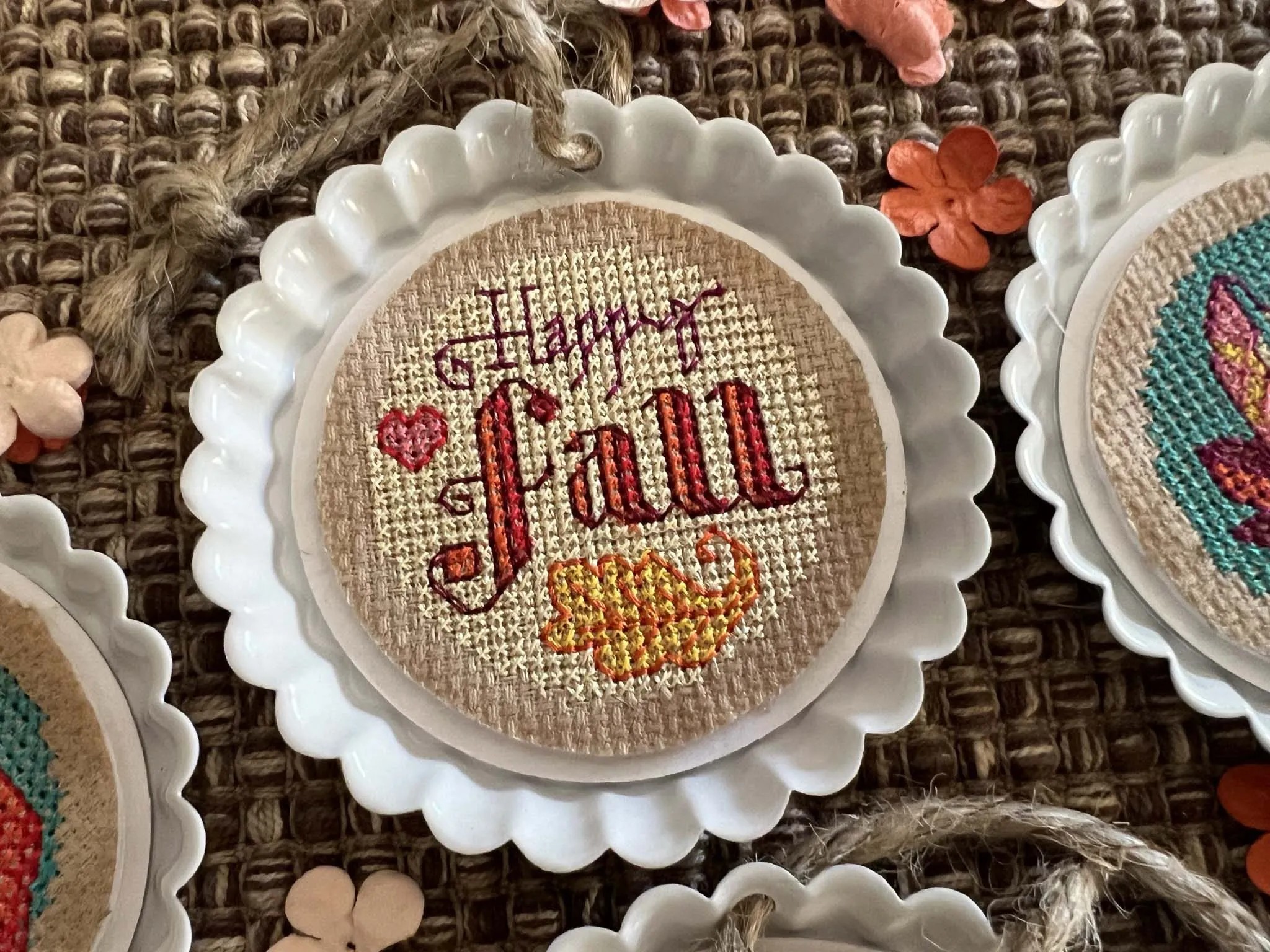 A Taste of Fall Cross Stitch in the Round