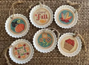 A Taste of Fall Cross Stitch in the Round