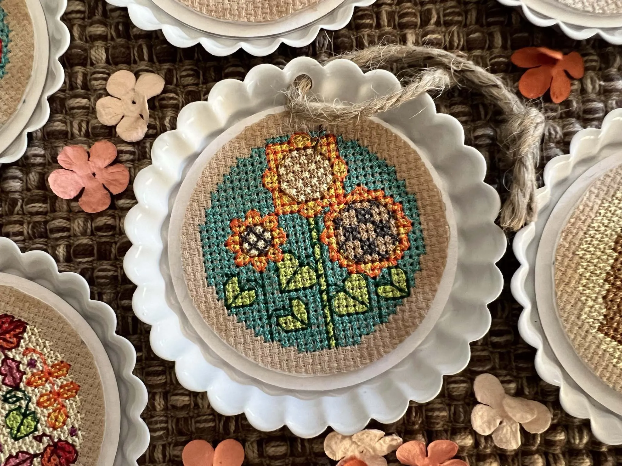 A Taste of Fall Cross Stitch in the Round