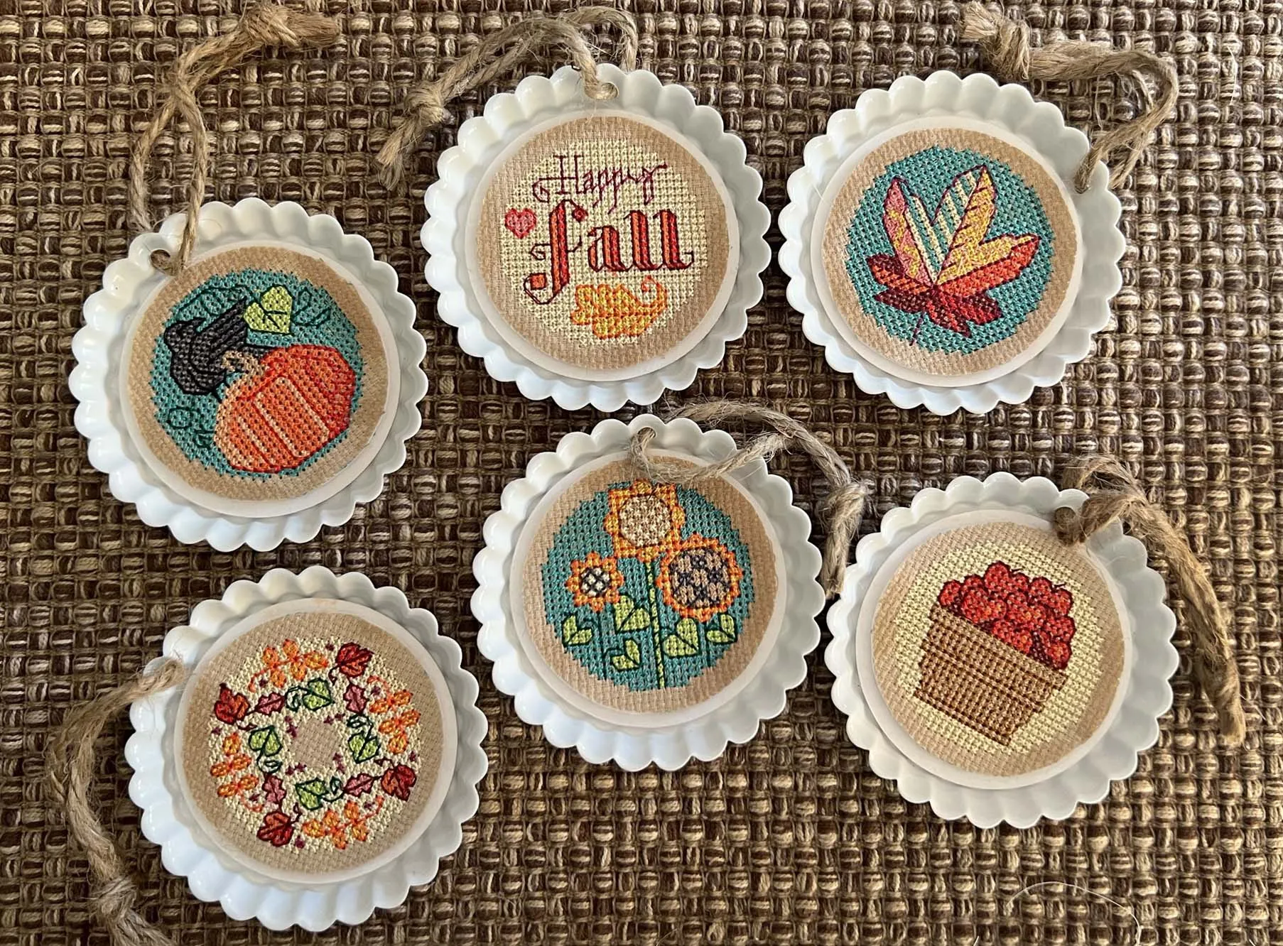 A Taste of Fall Cross Stitch in the Round