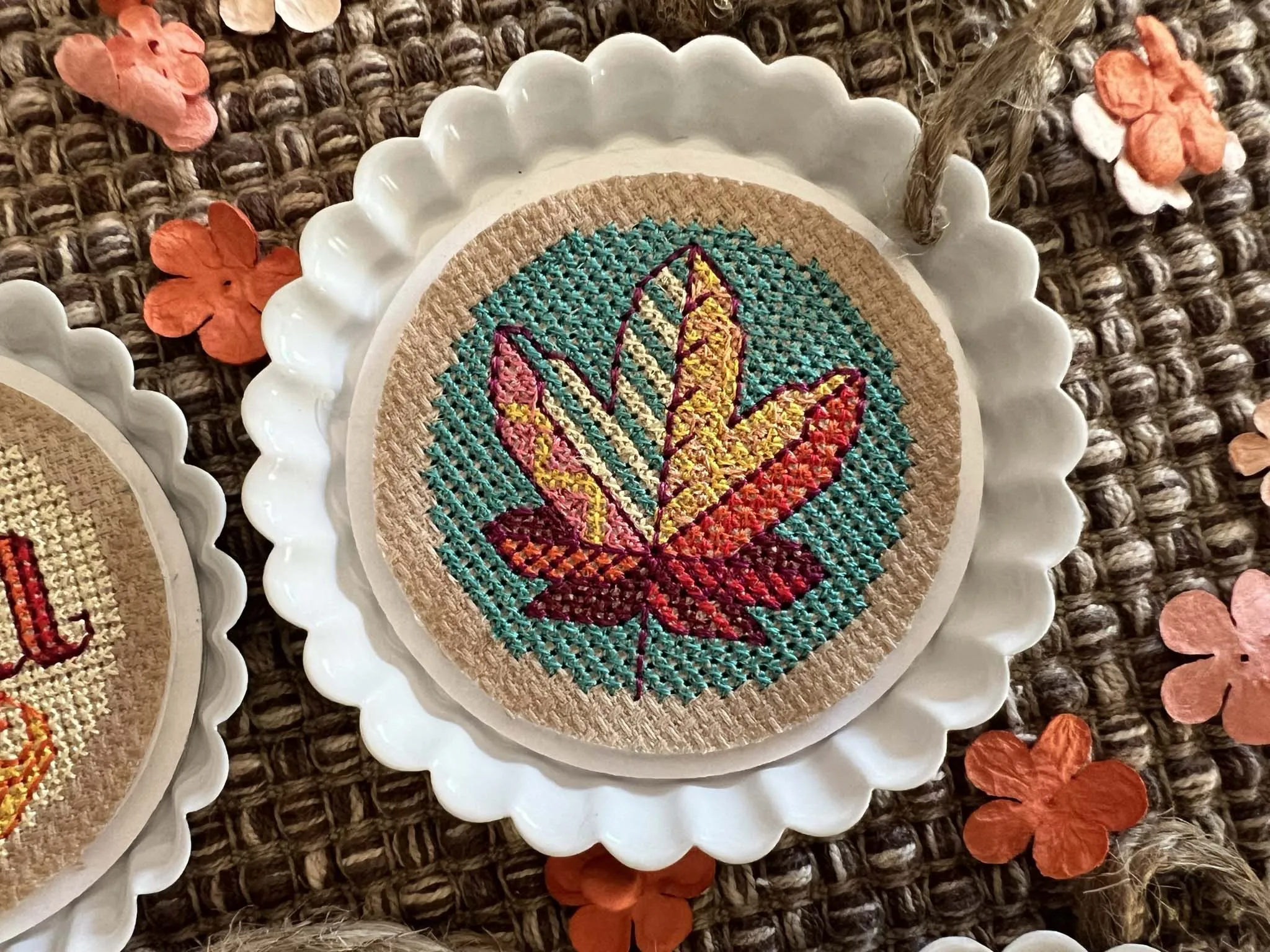 A Taste of Fall Cross Stitch in the Round