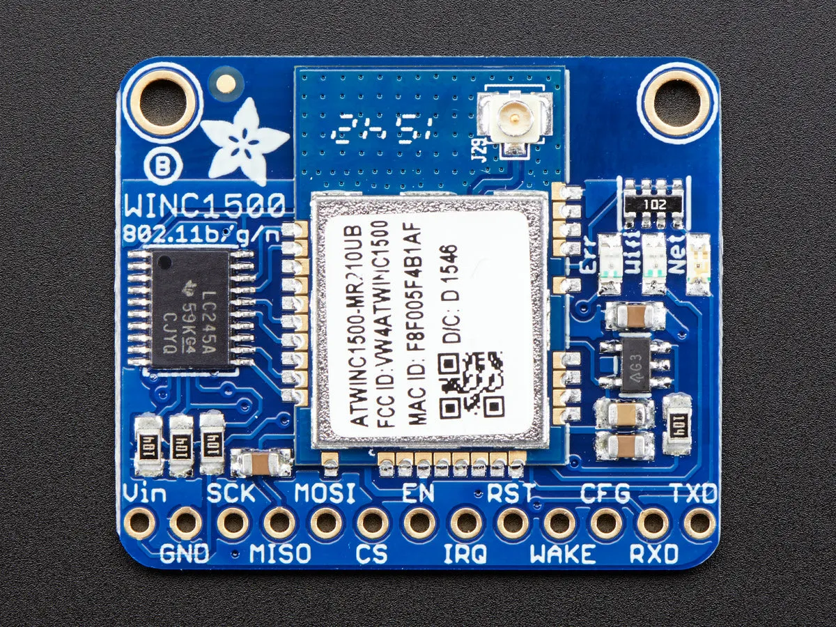 Adafruit ATWINC1500 WiFi Breakout with uFL Connector