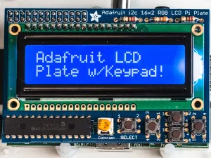 Adafruit Blue&White 16x2 LCD Keypad Kit for Raspberry Pi