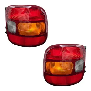 Aftermarket Replacement Driver and Passenger Set Tail Lights Compatible with 1999-2003 Silverado Sierra 1500 Stepside Pickup Truck 19169012 19169013