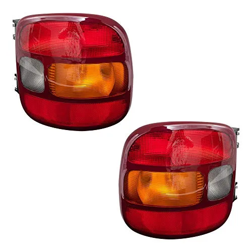 Aftermarket Replacement Driver and Passenger Set Tail Lights Compatible with 1999-2003 Silverado Sierra 1500 Stepside Pickup Truck 19169012 19169013