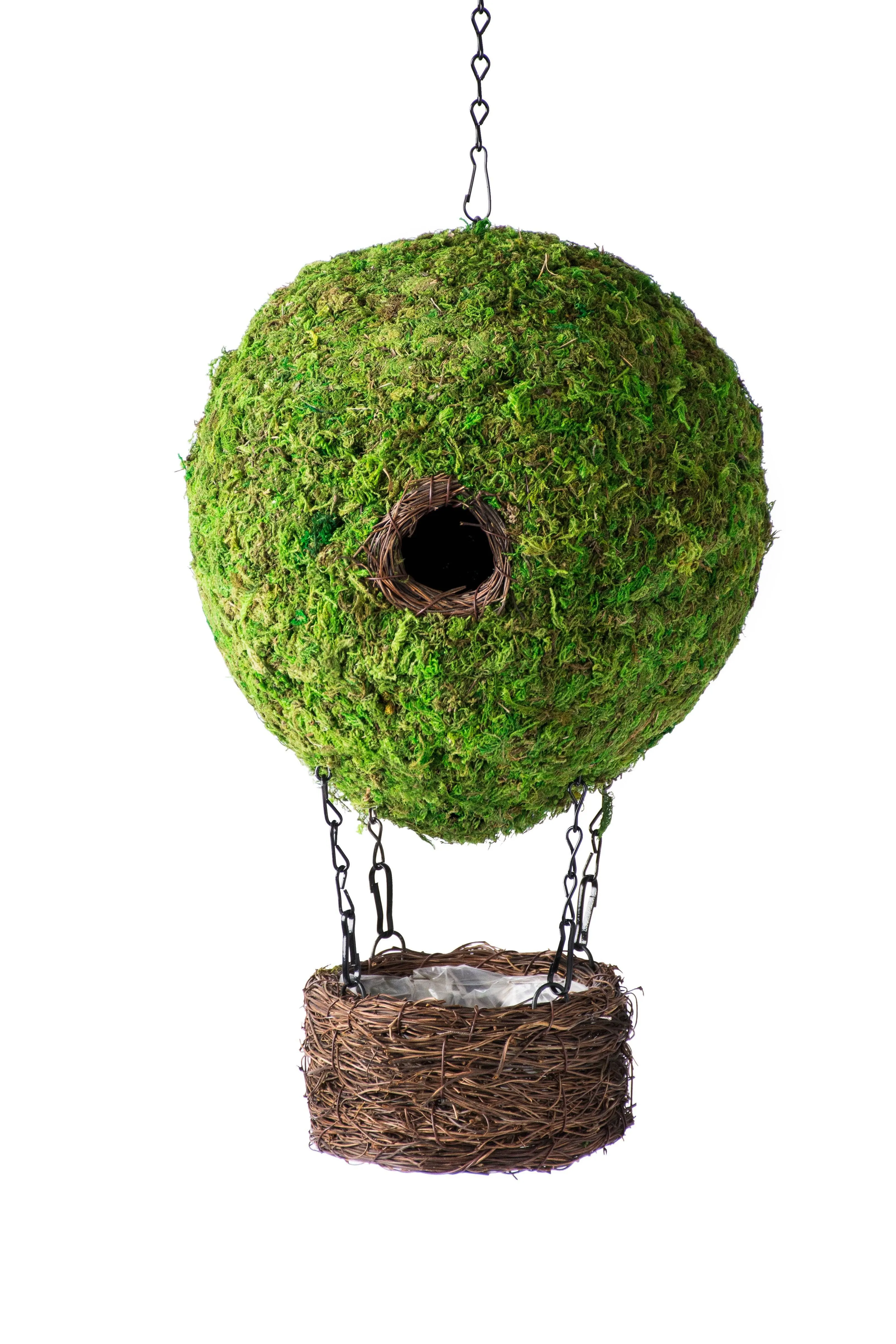 Air Balloon Moss Birdhouse