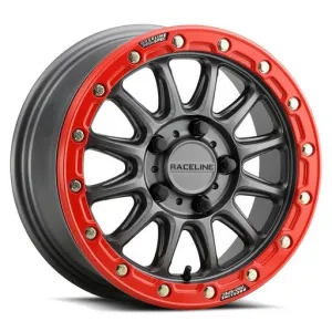 ALPHA BDLK 15X10 5/4.5 ( 25MM) GUNMETAL/RED