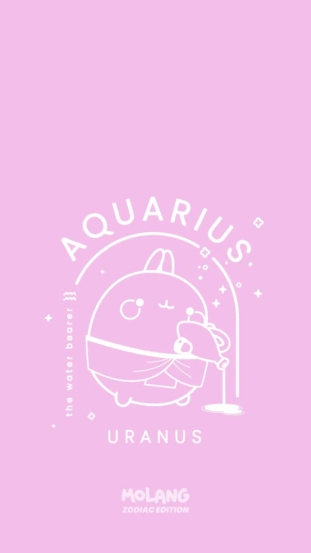 Aquarius Wallpaper of Molang