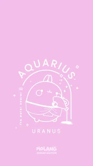 Aquarius Wallpaper of Molang