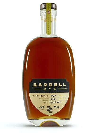 Barrell Batch 004 Cask Strength Rye Whiskey