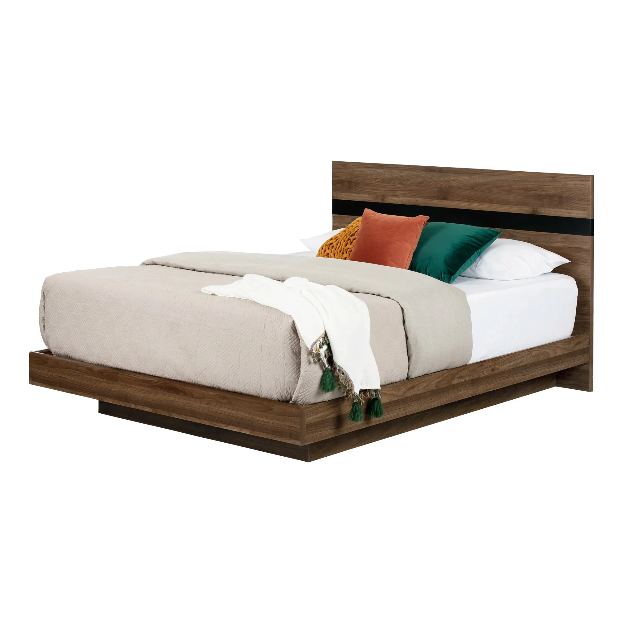 Bed Set - Platform Bed and Headboard kit - Flam