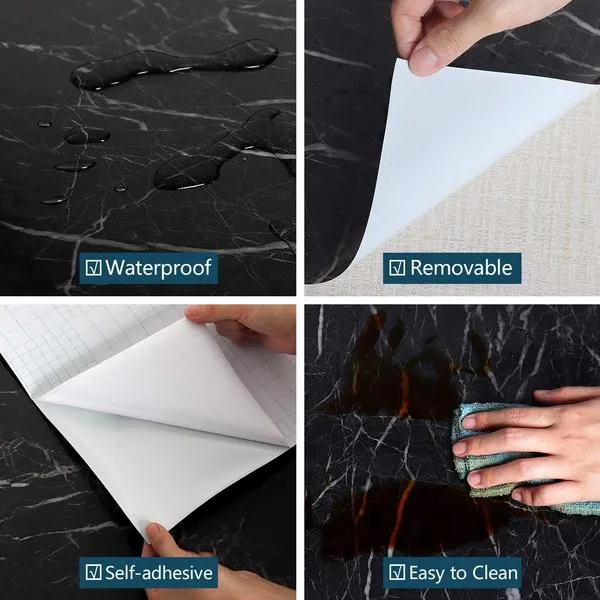 Black White Marble Wallpaper