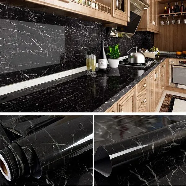 Black White Marble Wallpaper