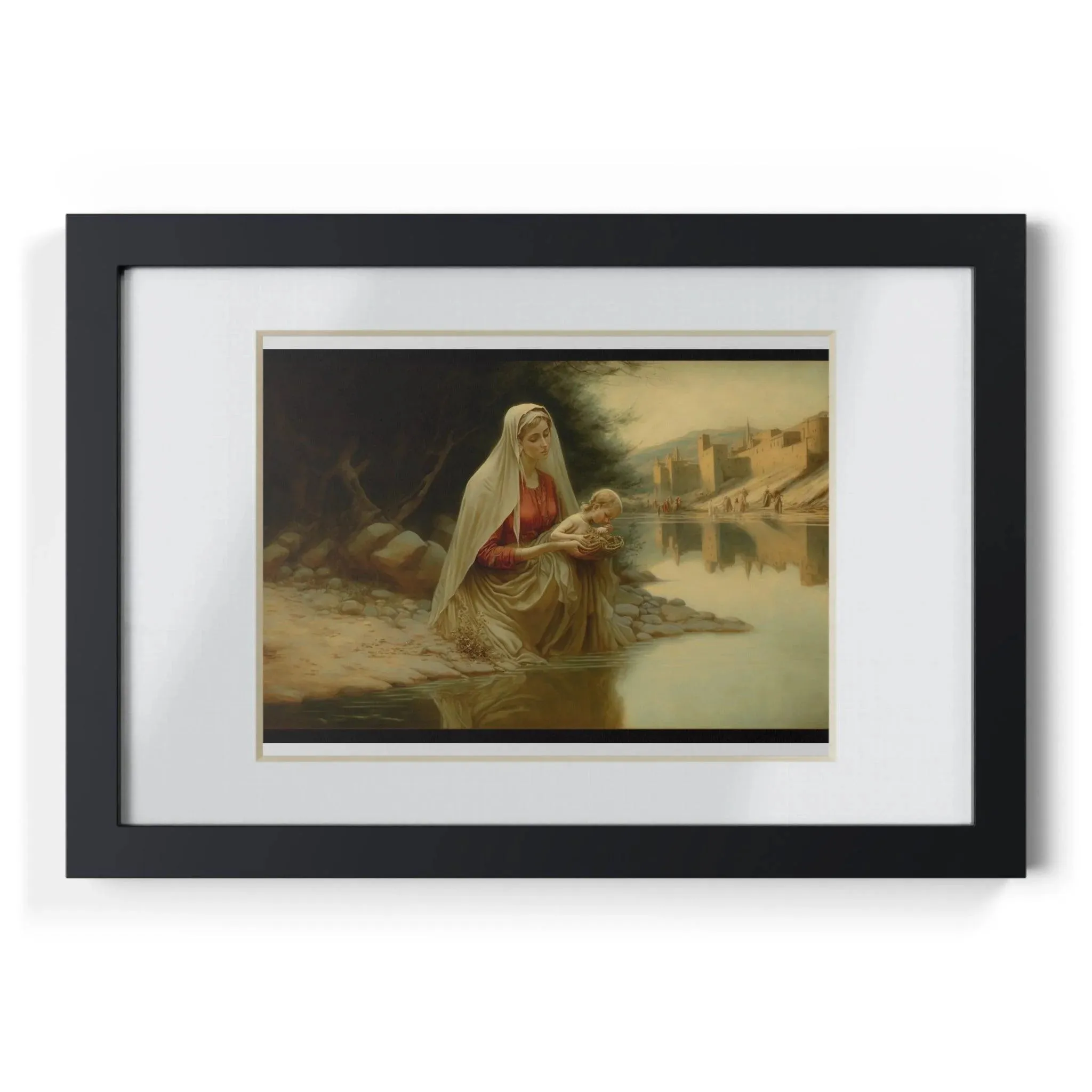 Blessed Madonna: Framed Portrait of Mary and Child