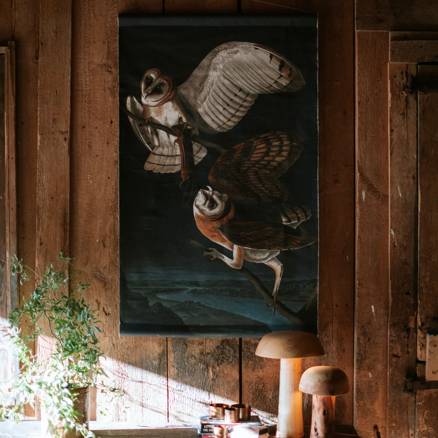 Canvas Wall Hanging - Barn Owl