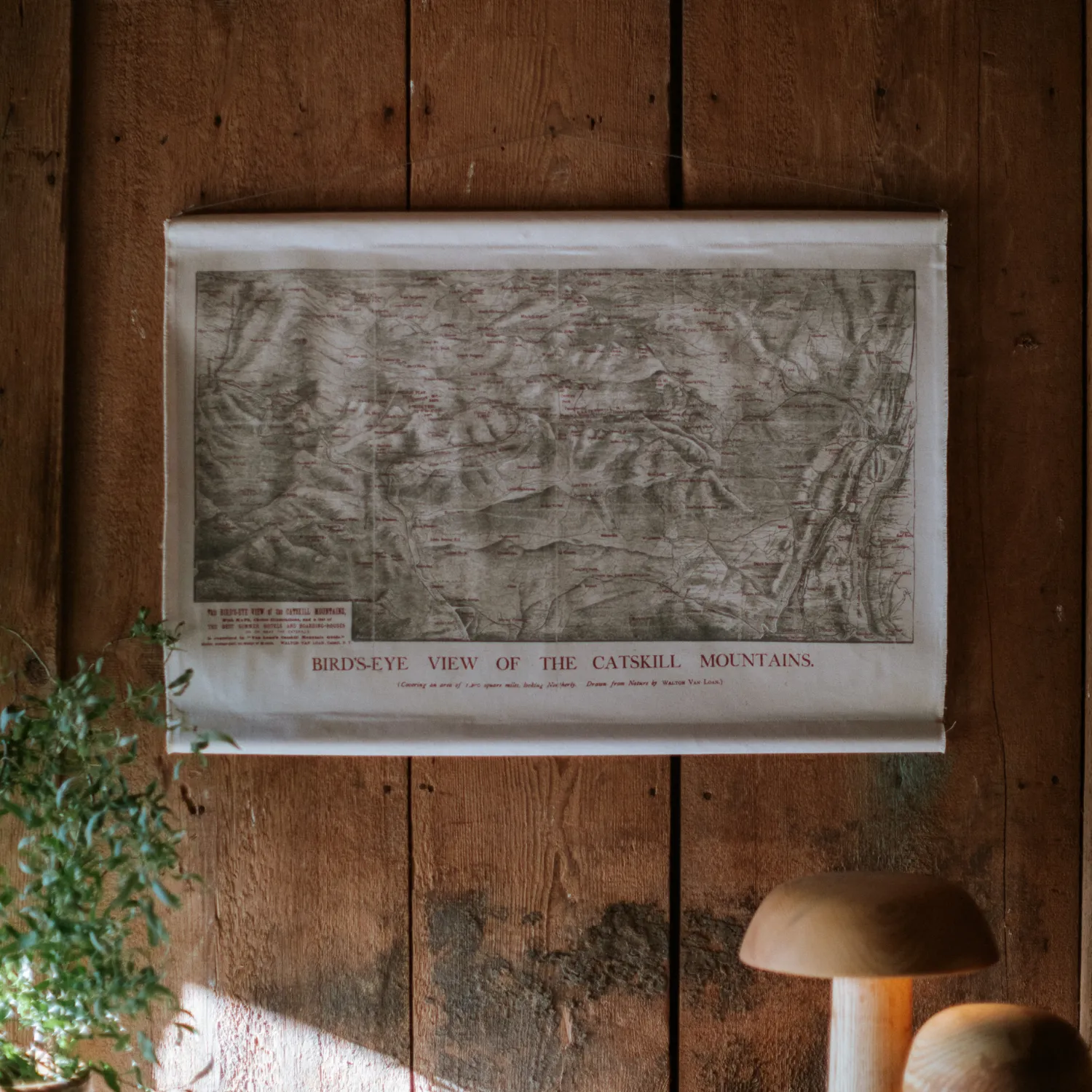 Canvas Wall Hanging - Birds-Eye View of the Catskill Mountains