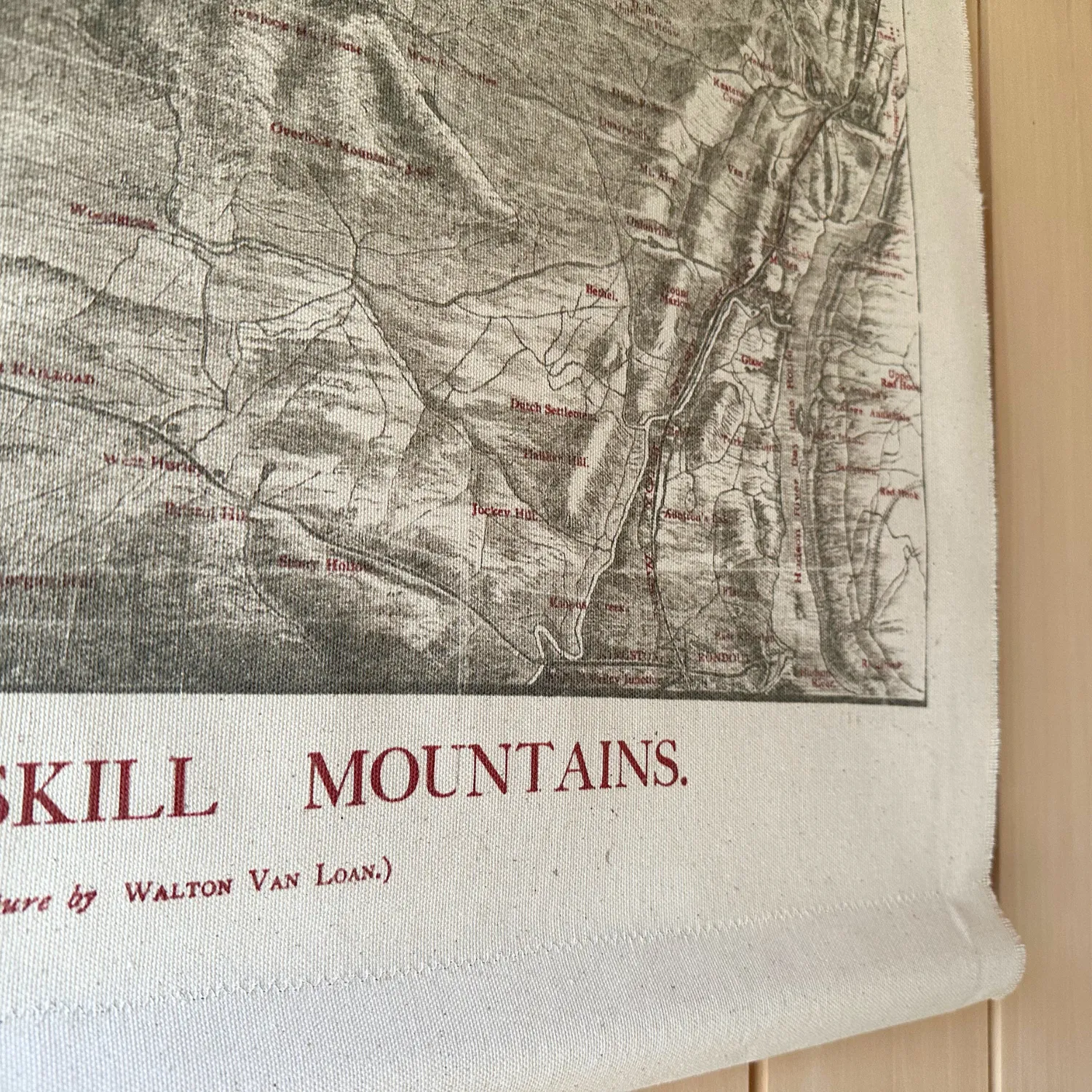 Canvas Wall Hanging - Birds-Eye View of the Catskill Mountains