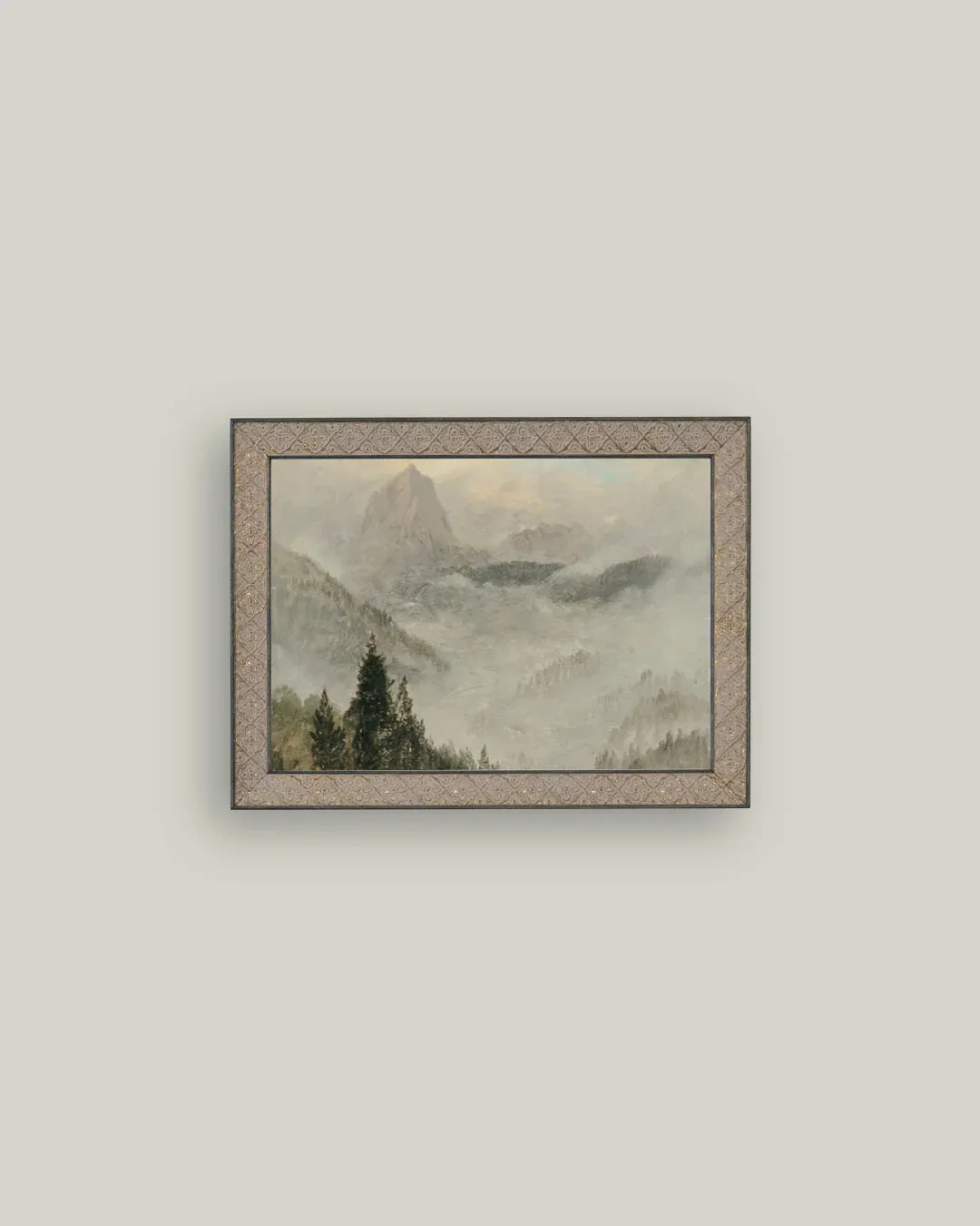 Celestial Mountain Art in Frame