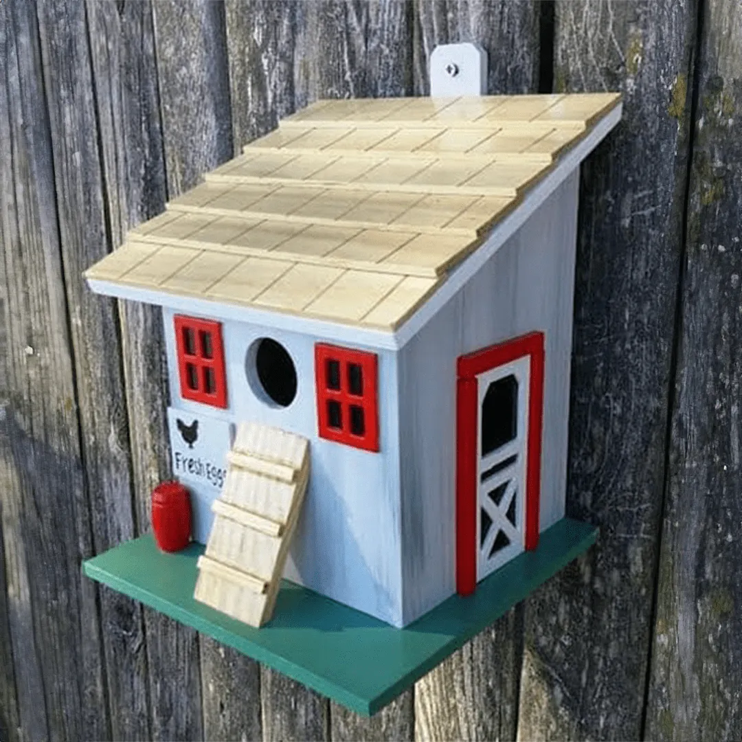 Chicken Coop Birdhouse V2