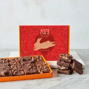 Chinese New Year Vegan Wheat-Free Mini Brownie Box