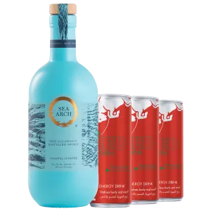 Cocktail Box - Sea Arch Coastal Juniper and Red Bull RED, Mixed Case 1x700ml/3x250ml