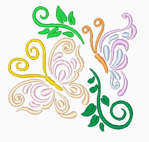 Colorful Butterflies [4x4] 11203 Machine Embroidery Designs