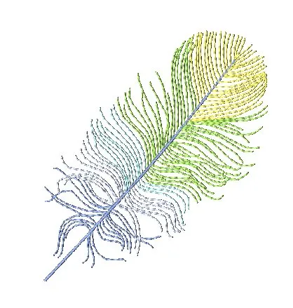 Colorful Feathers [4x4] 11502 Machine Embroidery Designs