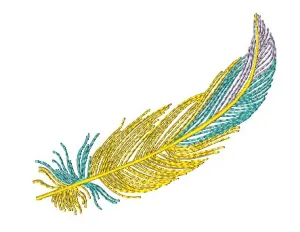 Colorful Feathers [4x4] 11502 Machine Embroidery Designs