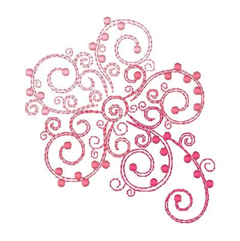 Curly Flowers [4x4] 11307 Machine Embroidery Designs