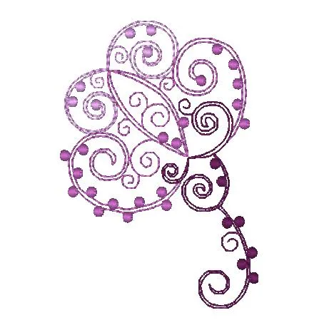 Curly Flowers [4x4] 11307 Machine Embroidery Designs