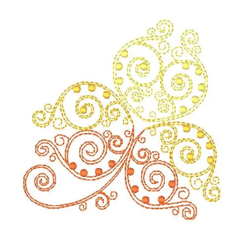 Curly Flowers [4x4] 11307 Machine Embroidery Designs