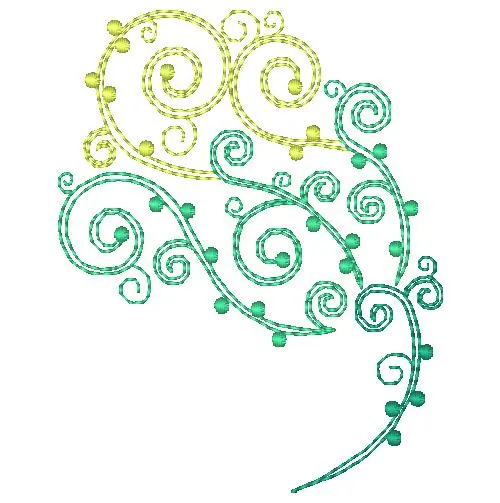 Curly Flowers [4x4] 11307 Machine Embroidery Designs