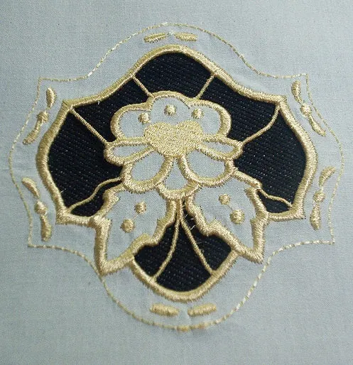 Cutwork Flowers Ornaments [4x4] 11144 Machine Embroidery Designs