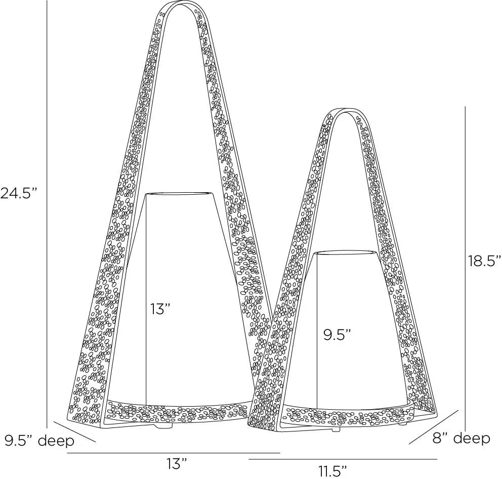 Dayton Hurricanes Set of 2 Blackened Iron