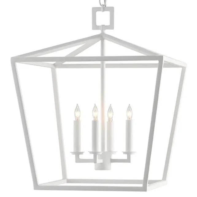 Denison Chandelier White Gesso - multiple options