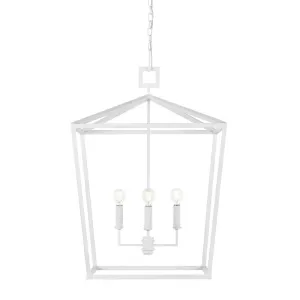 Denison Chandelier White Gesso - multiple options