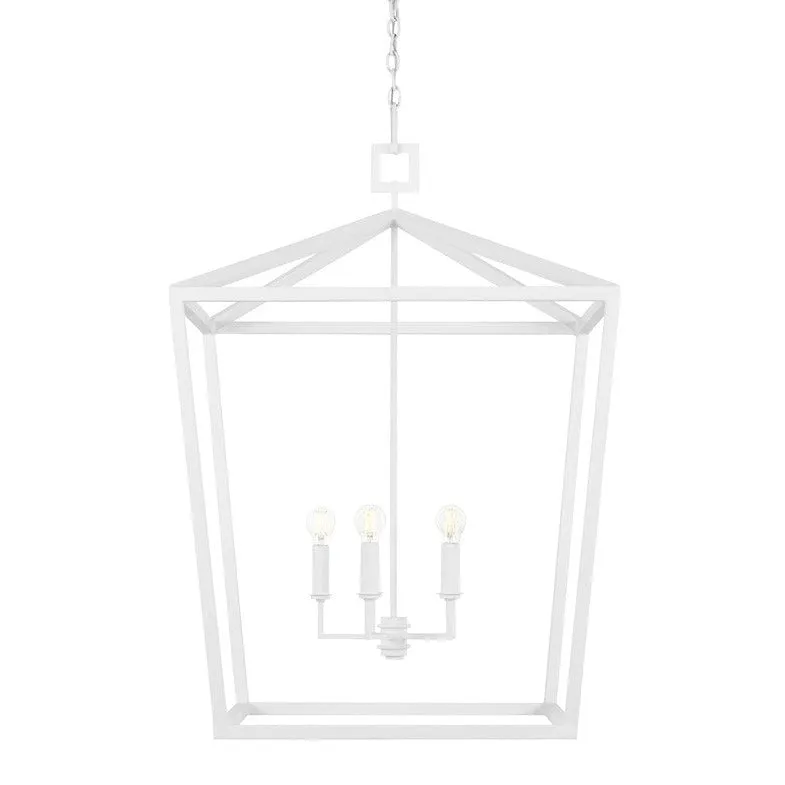 Denison Chandelier White Gesso - multiple options