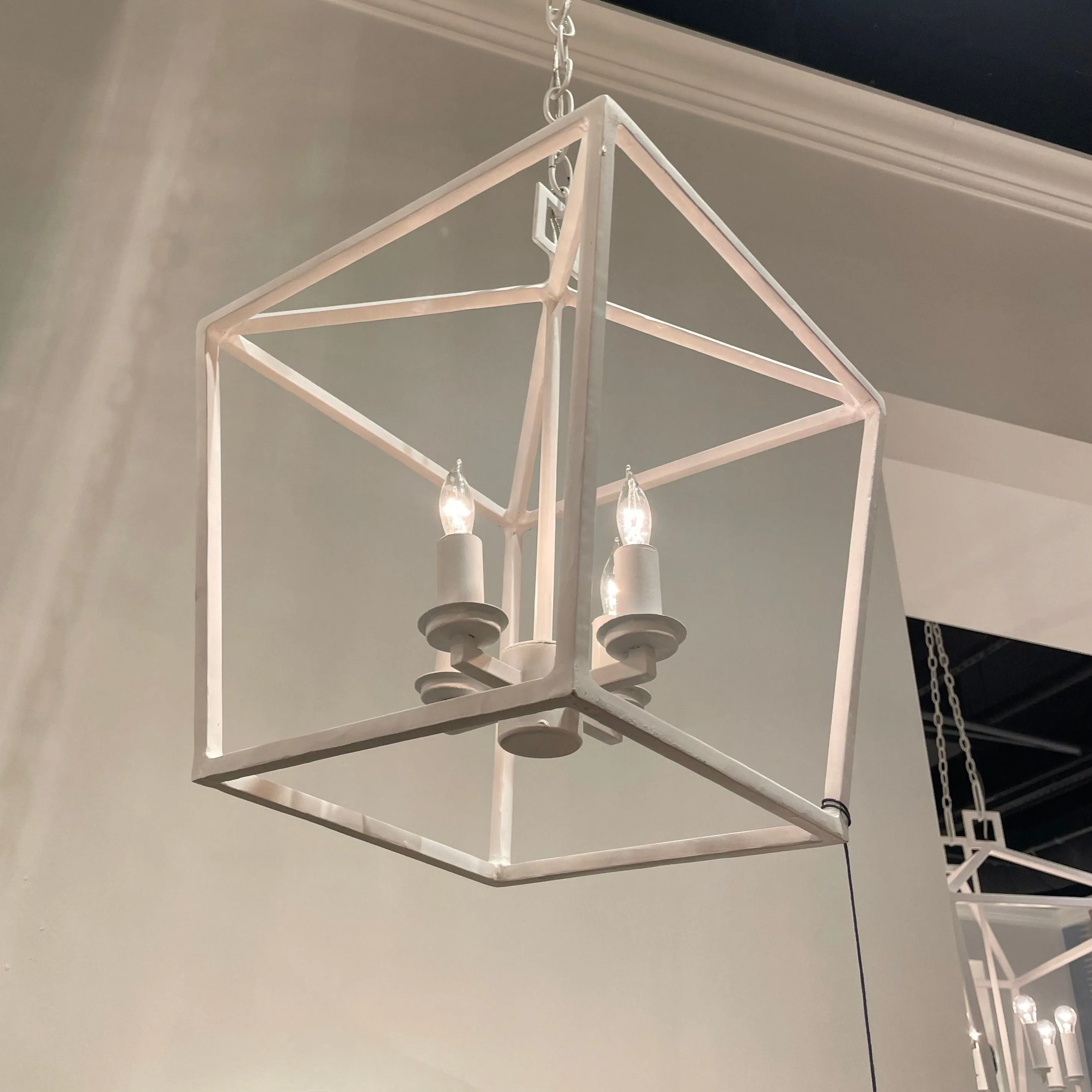 Denison Chandelier White Gesso - multiple options