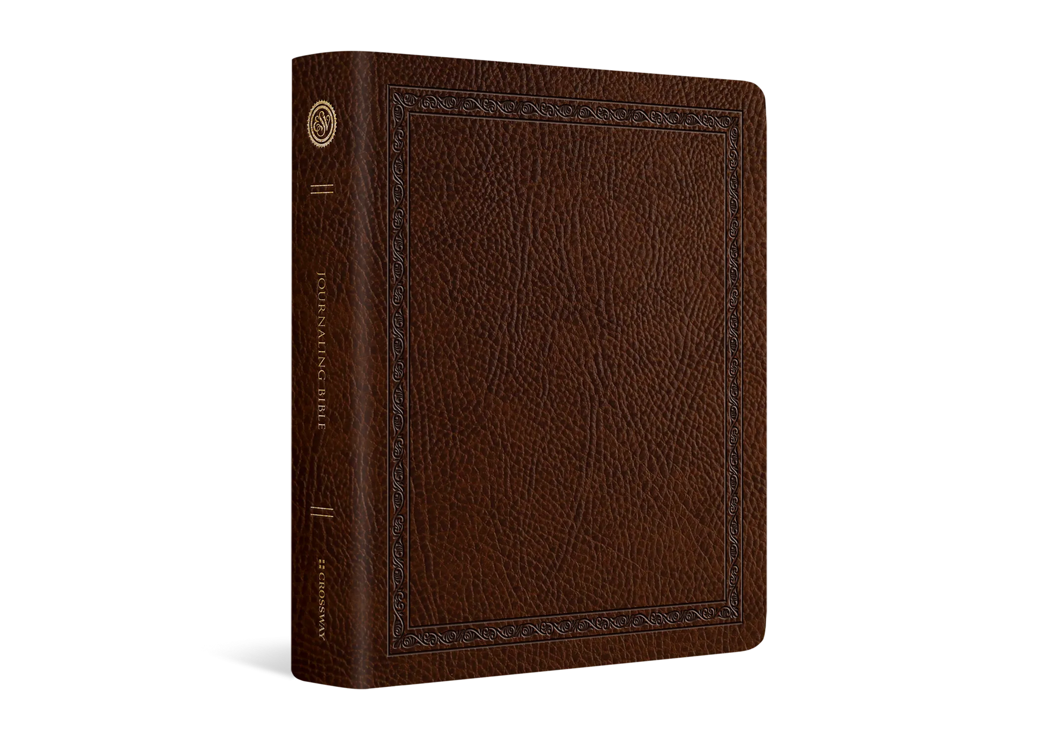 ESV Journaling Bible (Bonded Leather, Mocha, Threshold Design)