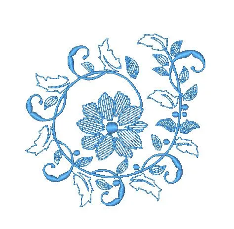 Floral Curls [Both 4x4 & 5x7] 11596 Machine Embroidery Designs