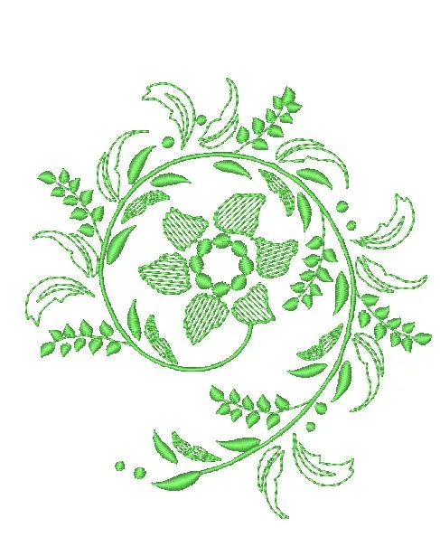 Floral Curls [Both 4x4 & 5x7] 11596 Machine Embroidery Designs