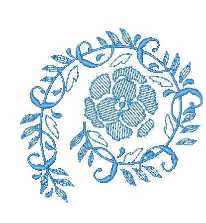 Floral Curls [Both 4x4 & 5x7] 11596 Machine Embroidery Designs