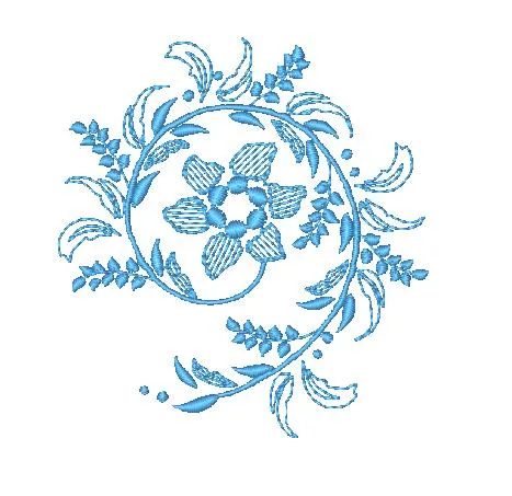 Floral Curls [Both 4x4 & 5x7] 11596 Machine Embroidery Designs