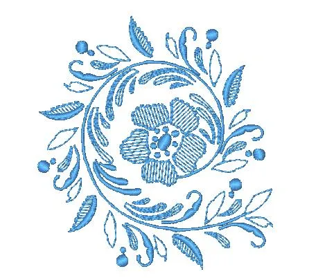 Floral Curls [Both 4x4 & 5x7] 11596 Machine Embroidery Designs