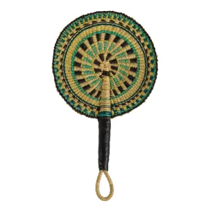 Garden Greens Round Hand Fan