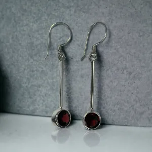 Garnet Long Dangle Earring