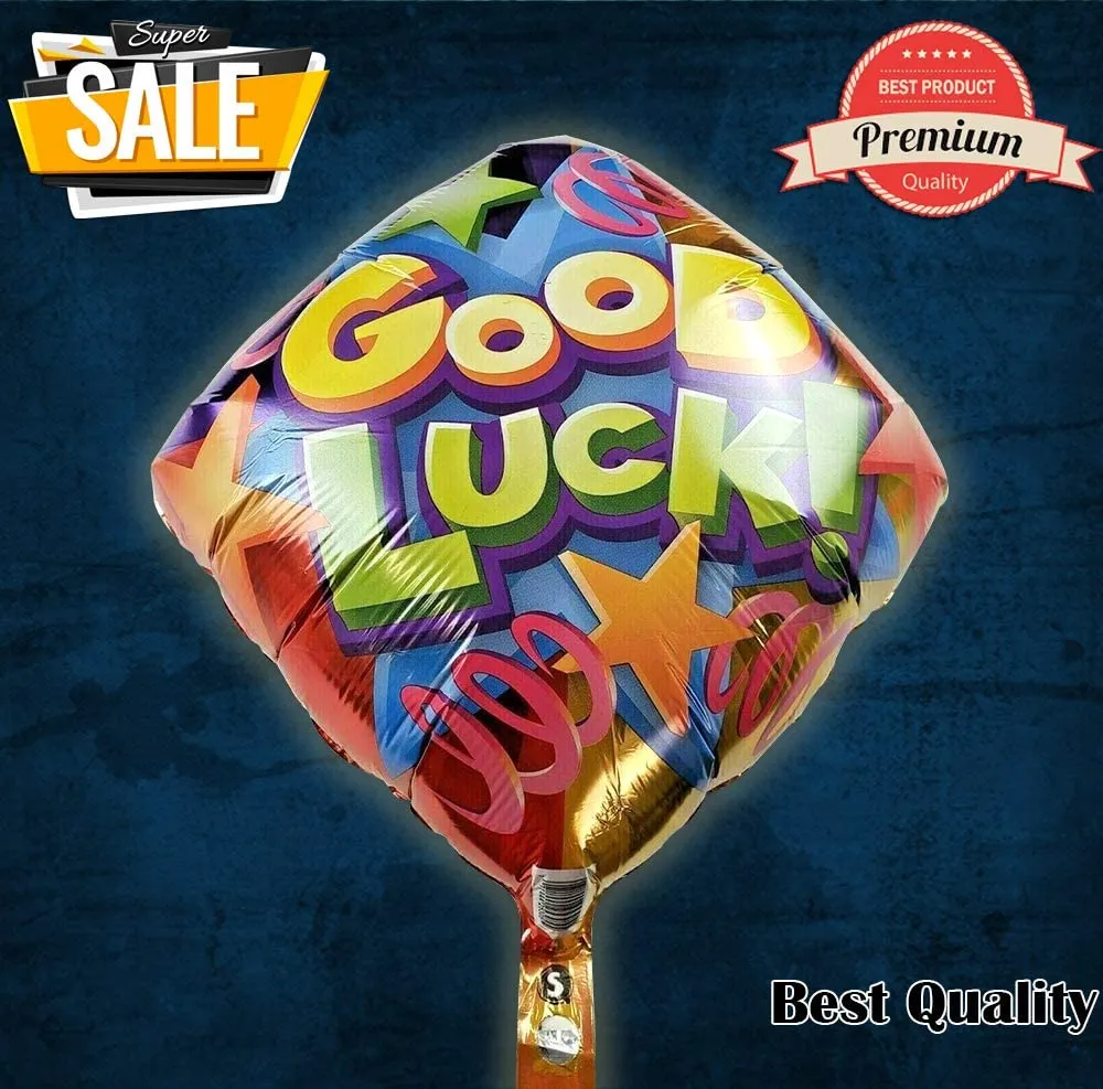 Good Luck Party Decoration Balloon 18" MYLAR Balloon